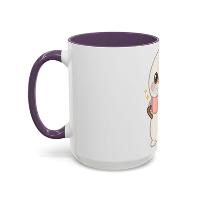 Kawaii Snowman Accent Coffee Mug for Cozy Cocoa Fans