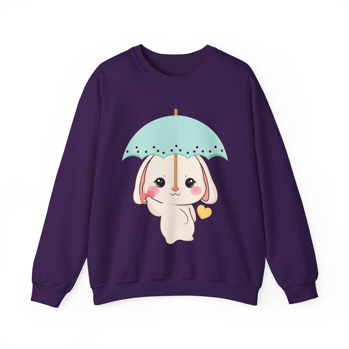 Kawaii Bunny Sweatshirt with Umbrella | Cute Chibi Gift