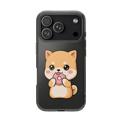 Kawaii Shiba Inu Phone Case with Donut