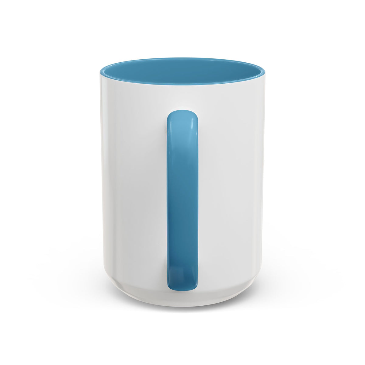 Kawaii Bunny Accent Coffee Mug, Cute Moon Rabbit Gift