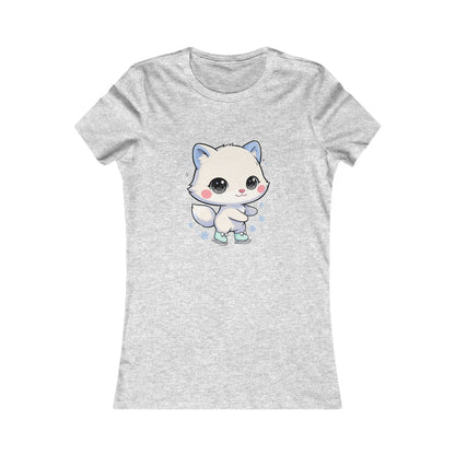 Kawaii Arctic Fox T-Shirt for Cute Winter Style