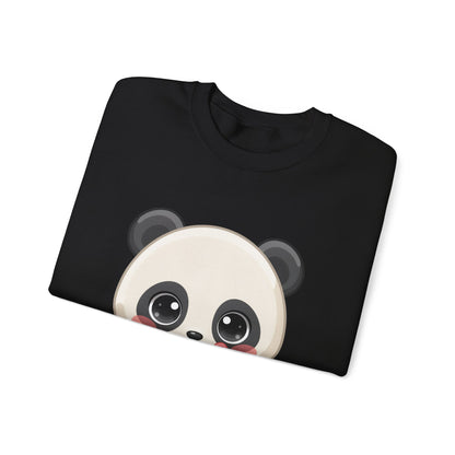 Kawaii Panda Donut Sweatshirt, Cute Chibi Crewneck