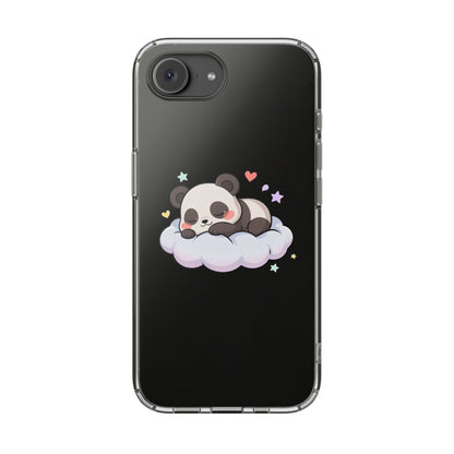 Sleeping Panda Clear Impact-Resistant Phone Case