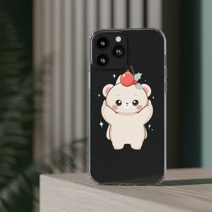 Kawaii Christmas Bear Phone Case for Cozy Holiday Days