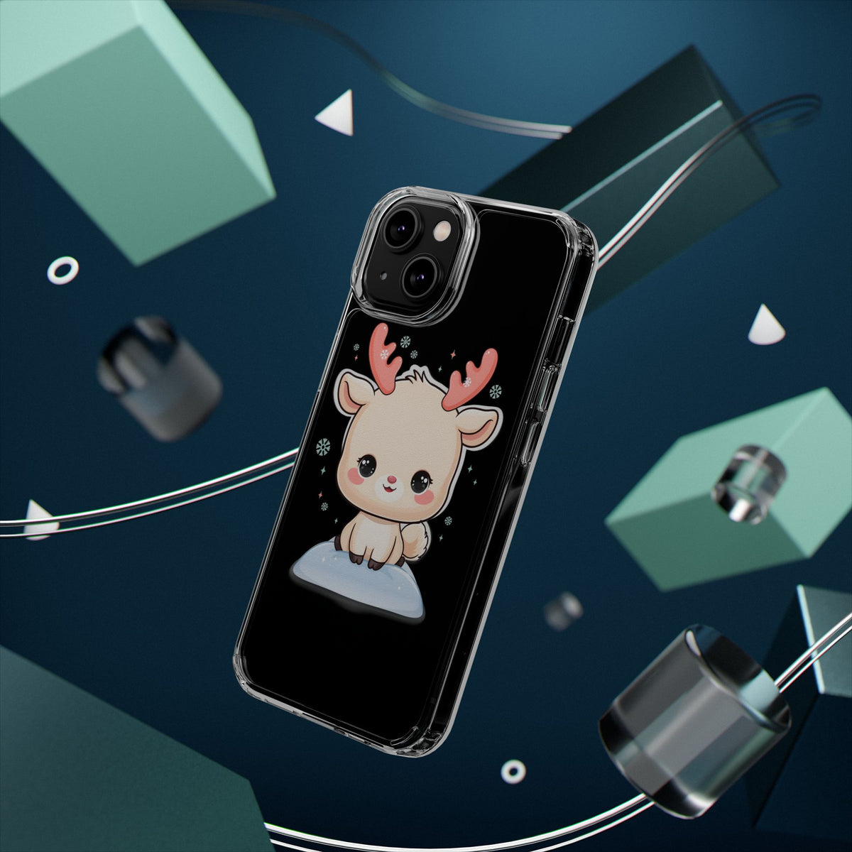 Kawaii Reindeer Phone Case for a Sweet Winter Cheer