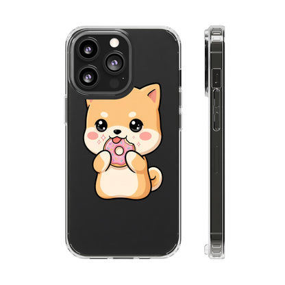 Kawaii Shiba Inu Phone Case with Donut