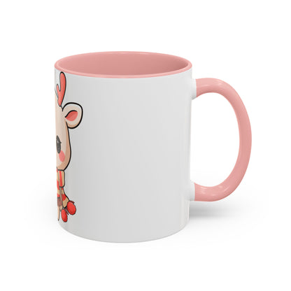 Kawaii Reindeer Christmas Mug for Holiday Fans