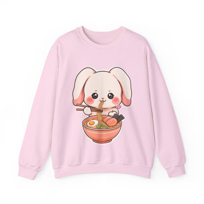Kawaii Ramen Bunny Sweatshirt for Cute Foodie Fans
