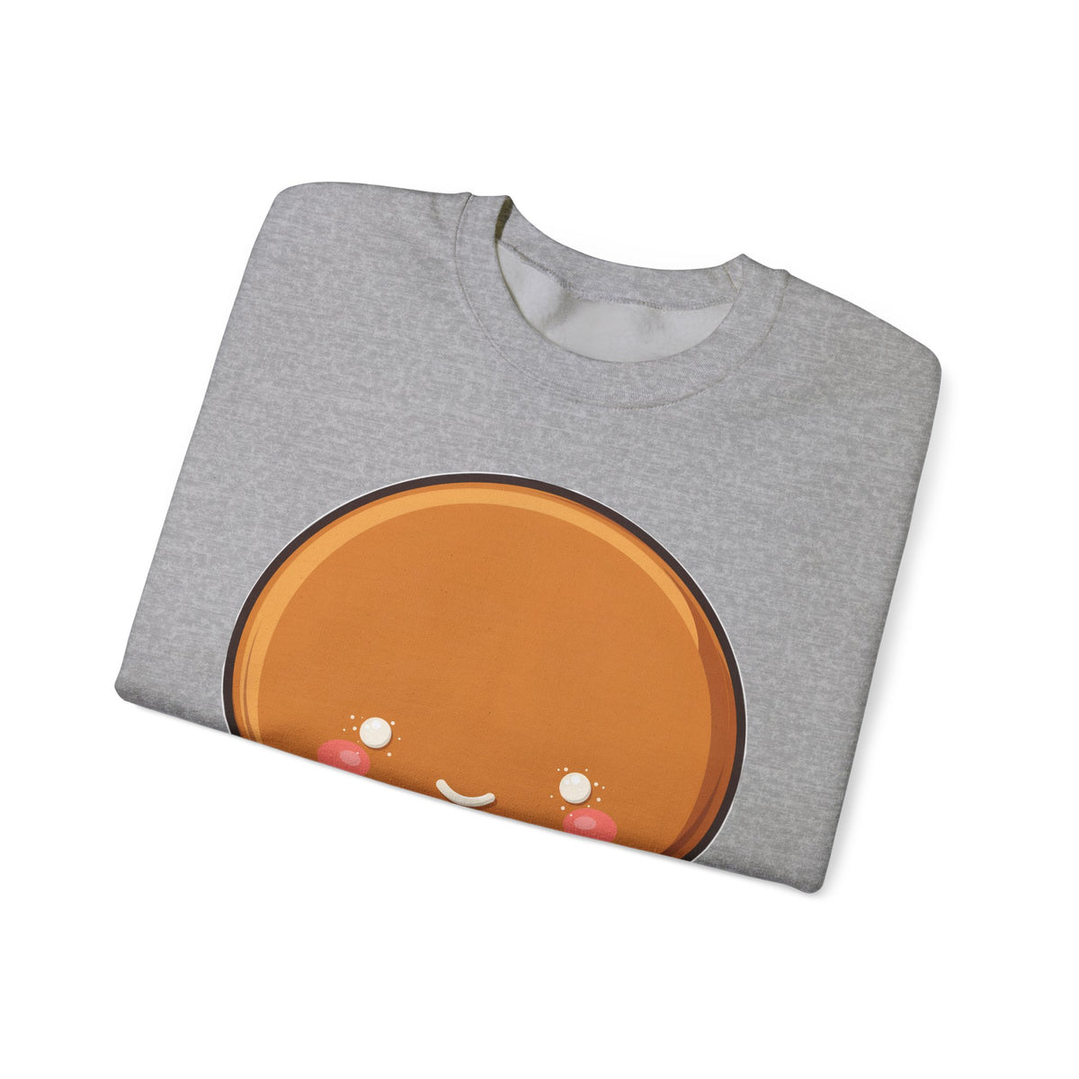 Gingerbread Man Sweatshirt, Cute Kawaii Christmas Crewneck