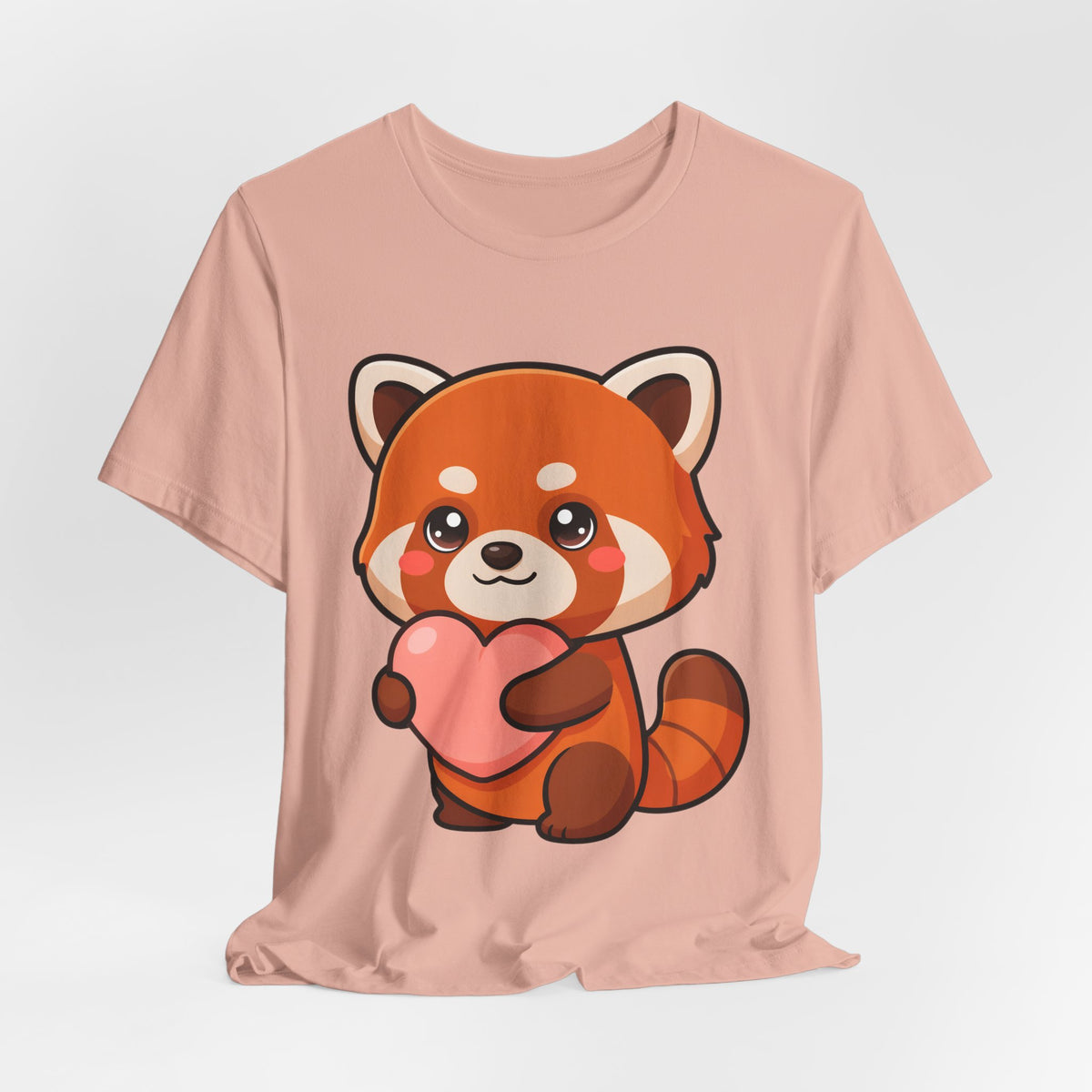 Kawaii Red Panda T-Shirt: Big Heart, Cozy Vibes