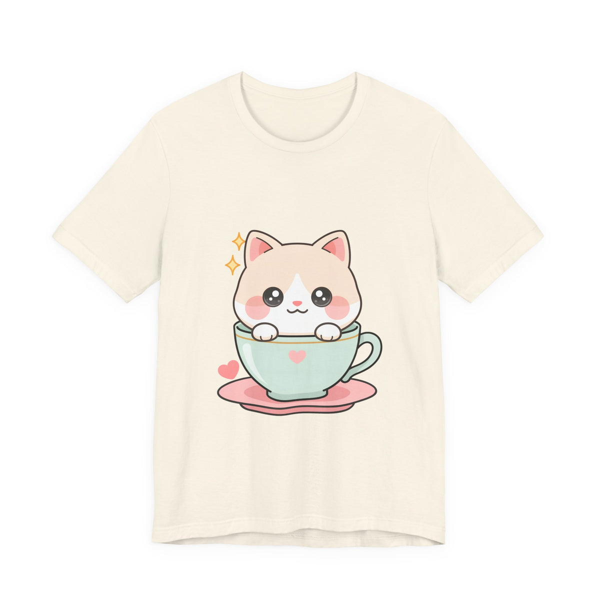 Kawaii Cat T-Shirt for Cute Cat and Chibi Art Fans