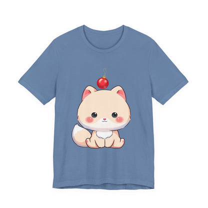 Kawaii Arctic Fox Christmas T-Shirt for Holiday Fans