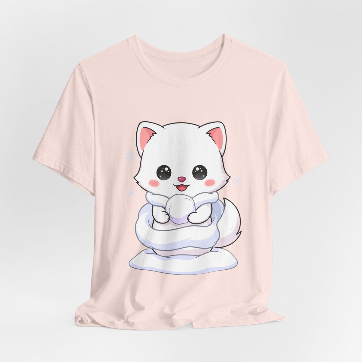 Kawaii Arctic Fox T-Shirt for Cute Winter Style