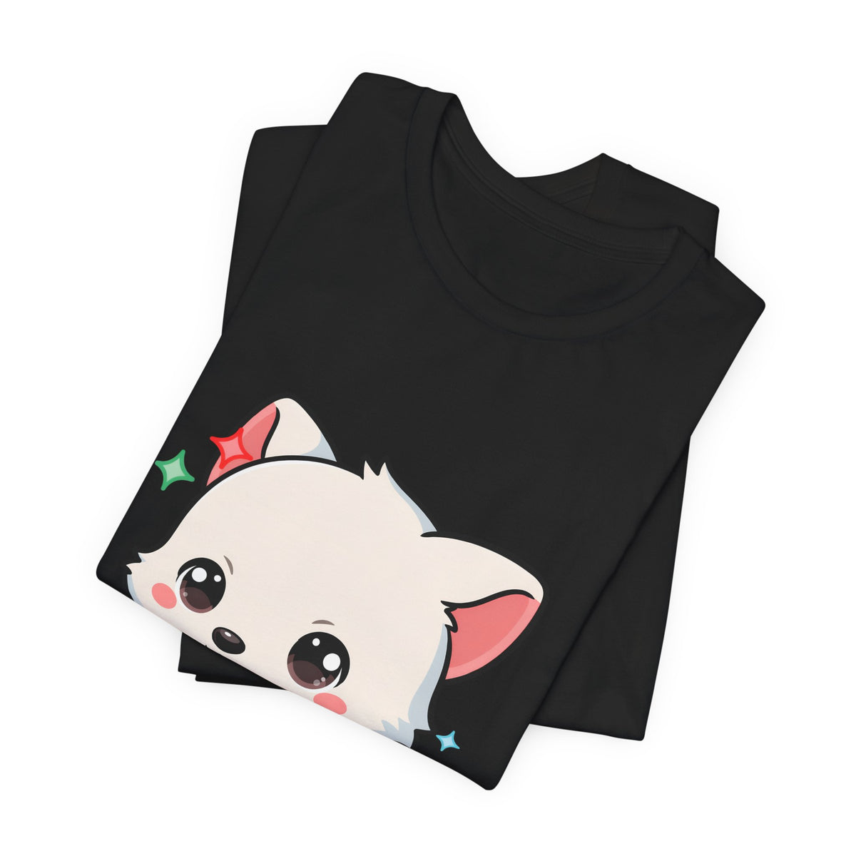 Kawaii Arctic Fox Christmas T-Shirt for Cute Holiday Fans