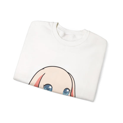 Kawaii Sushi Bunny Sweatshirt, Cute Chibi Crewneck
