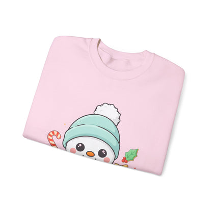 Christmas Snowman Baking Sweatshirt – Kawaii Holiday Crewneck