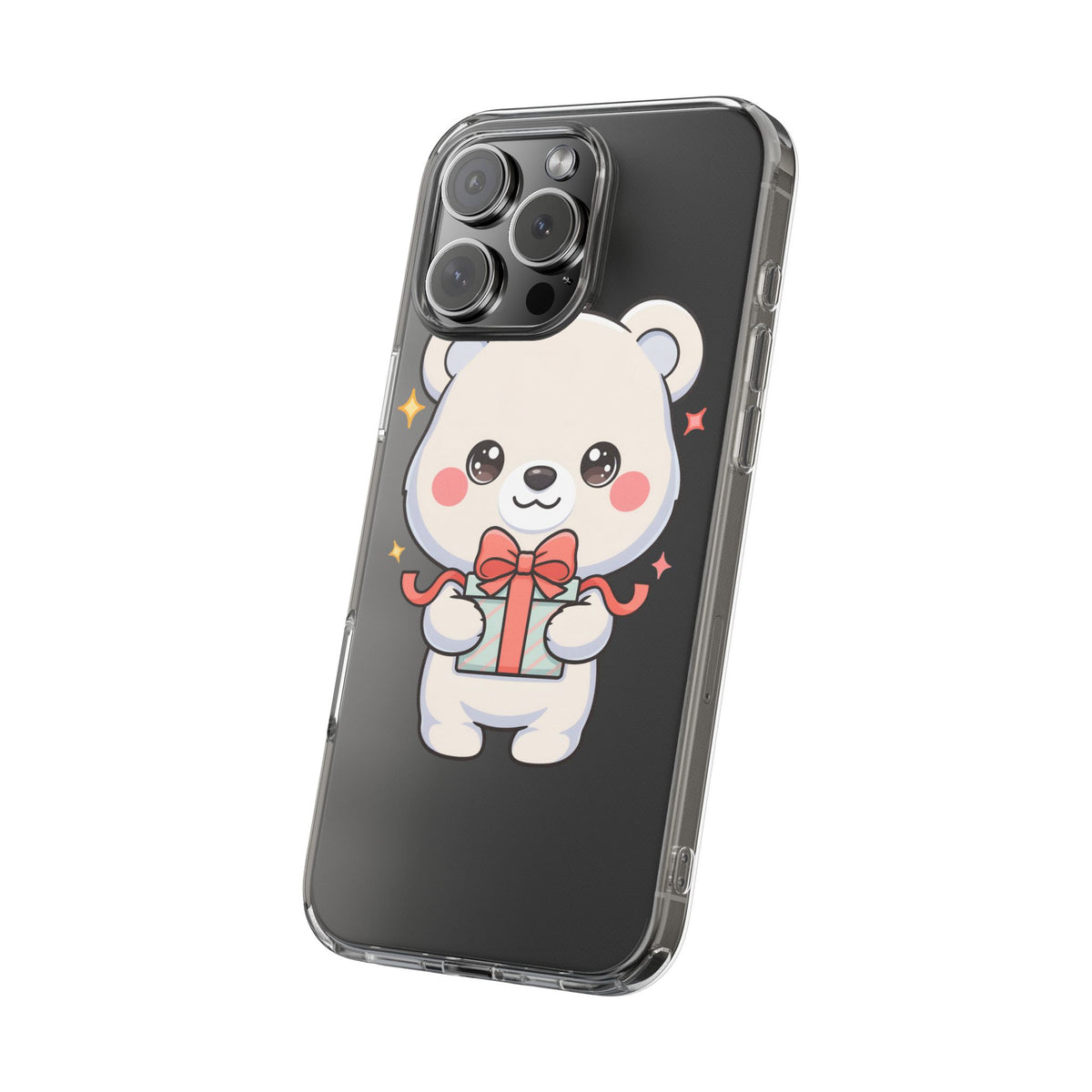 Kawaii Polar Bear Gift Phone Case for Holiday Gifting