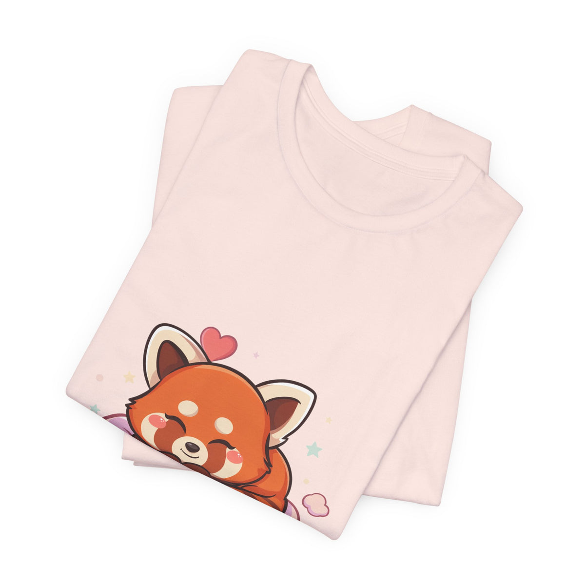 Kawaii Red Panda T-Shirt, Cute Sleeping Animal Tee