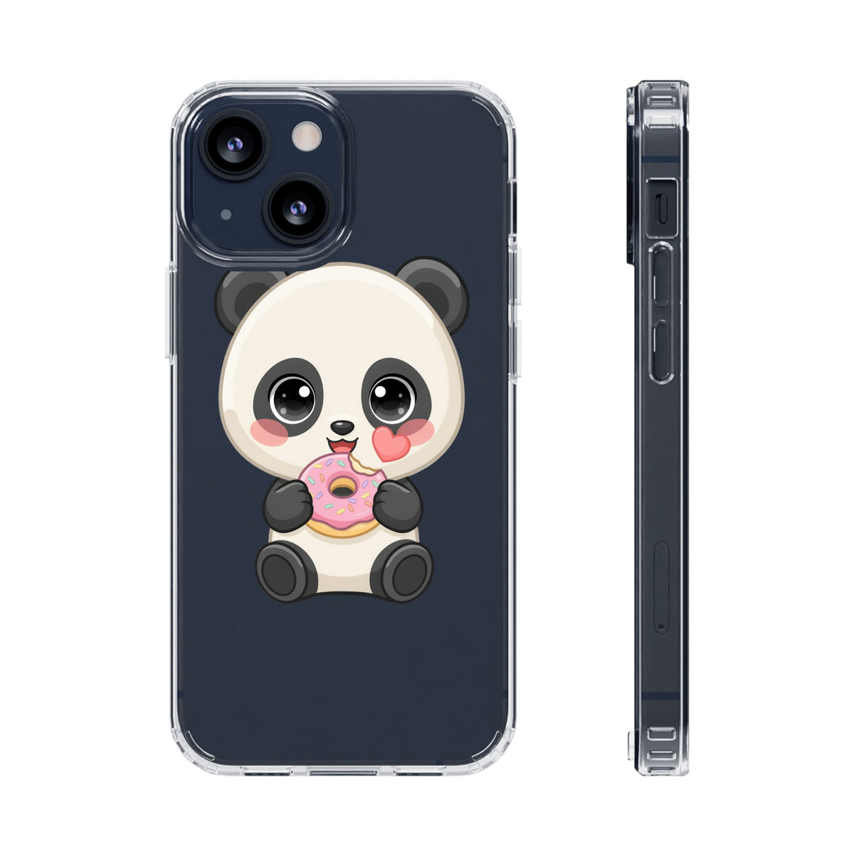 Kawaii Panda Phone Case with Donut