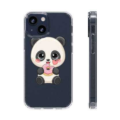 Kawaii Panda Phone Case with Donut