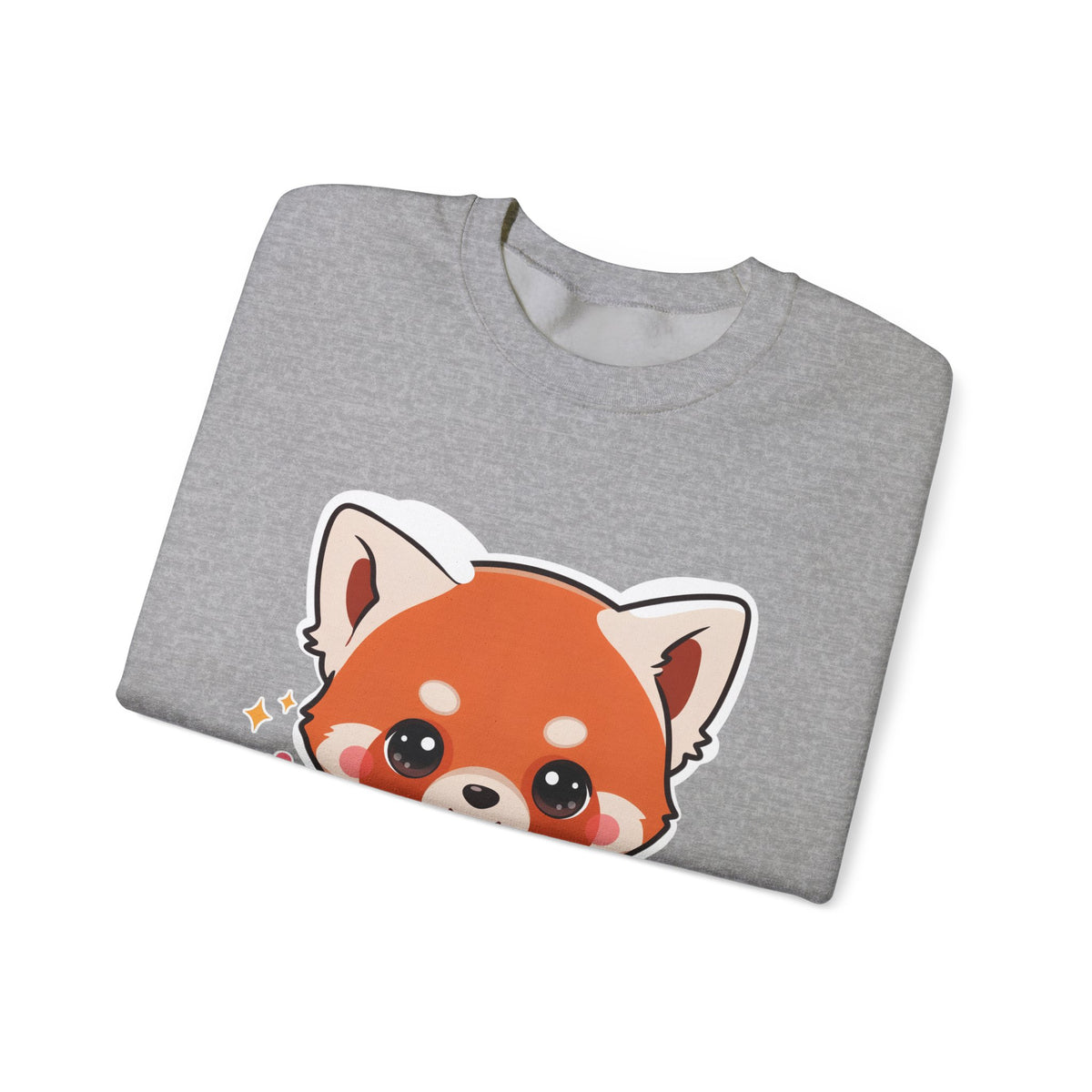 Kawaii Red Panda Sweatshirt, Cute Plant Lover Crewneck