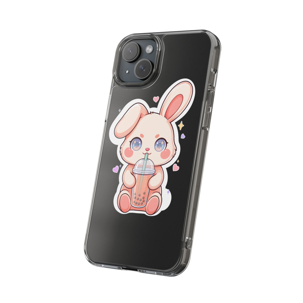 Kawaii Bunny Bubble Tea Phone Case for Boba Lovers