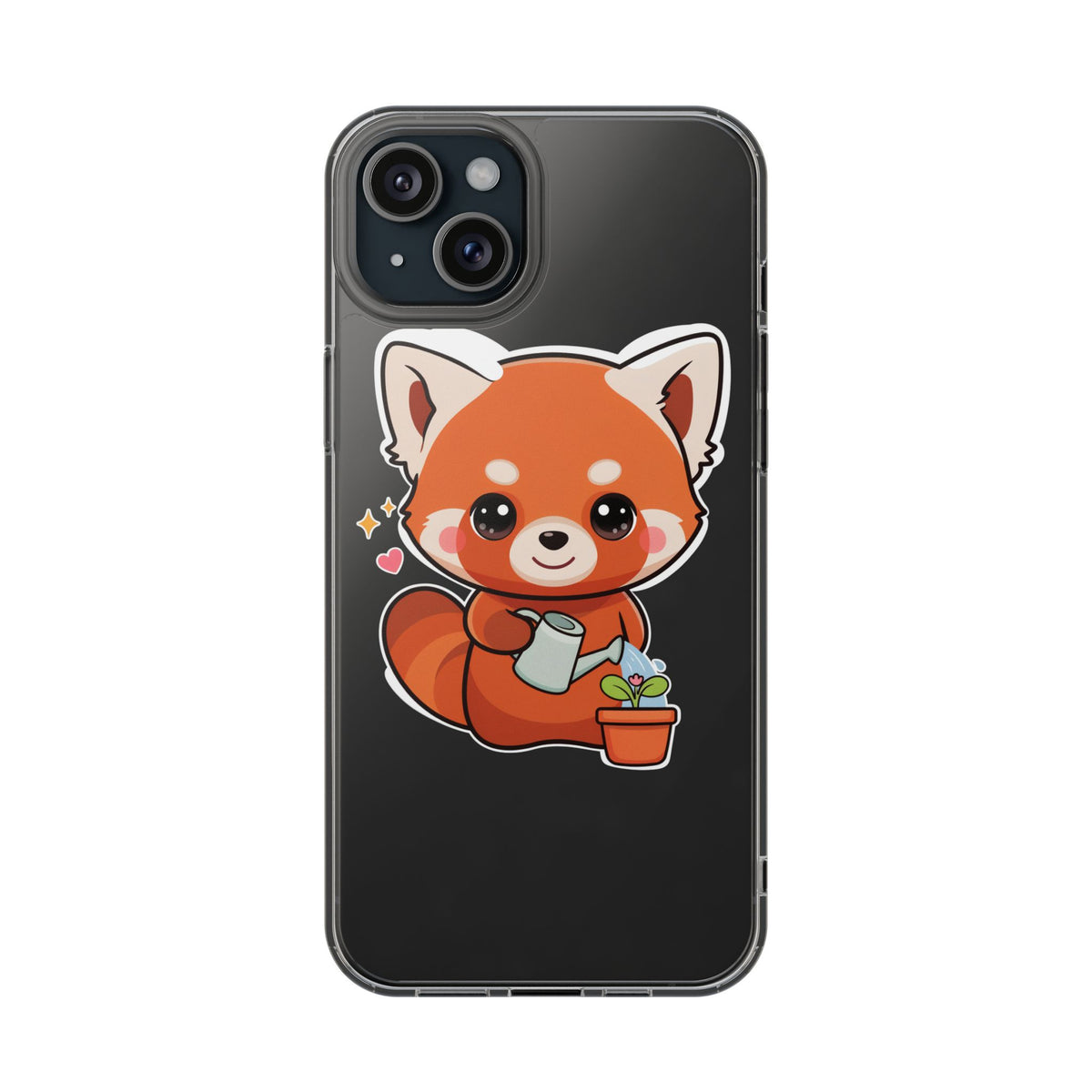 Red Panda Phone Case, Cute Plant Lover Gift