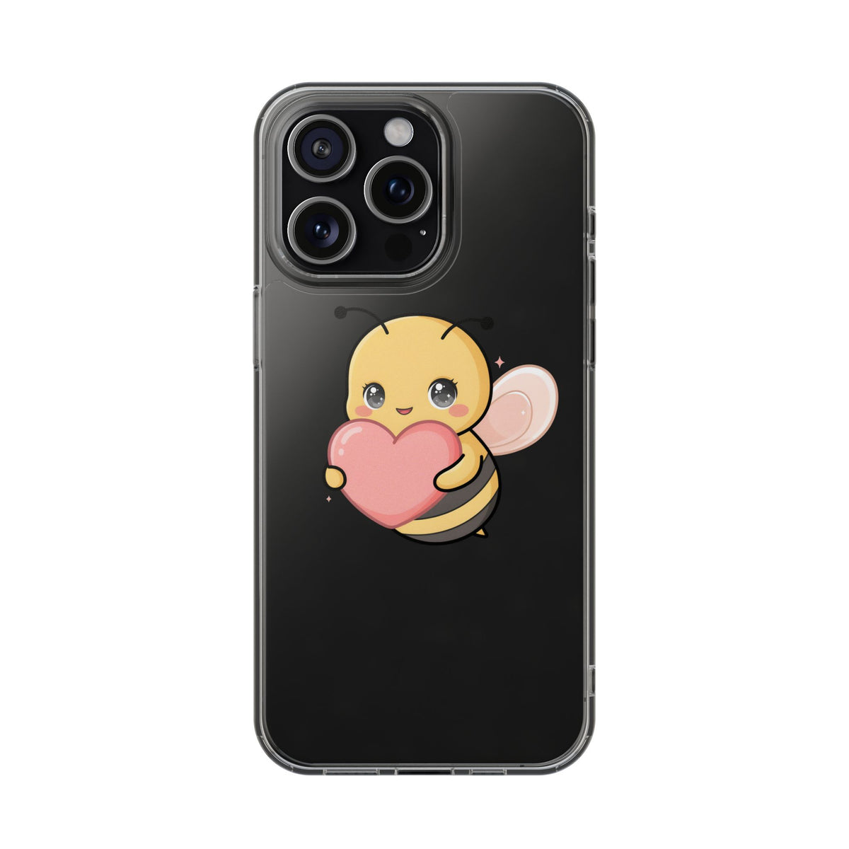 Kawaii Bee Clear Impact-Resistant Phone Case
