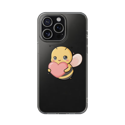 Kawaii Bee Clear Impact-Resistant Phone Case