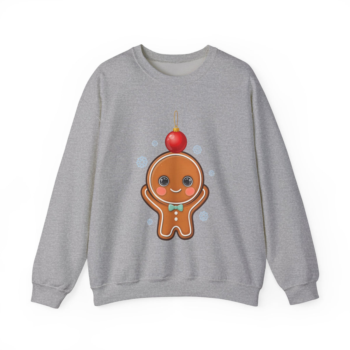 Gingerbread Christmas Sweatshirt, Cute Holiday Crewneck