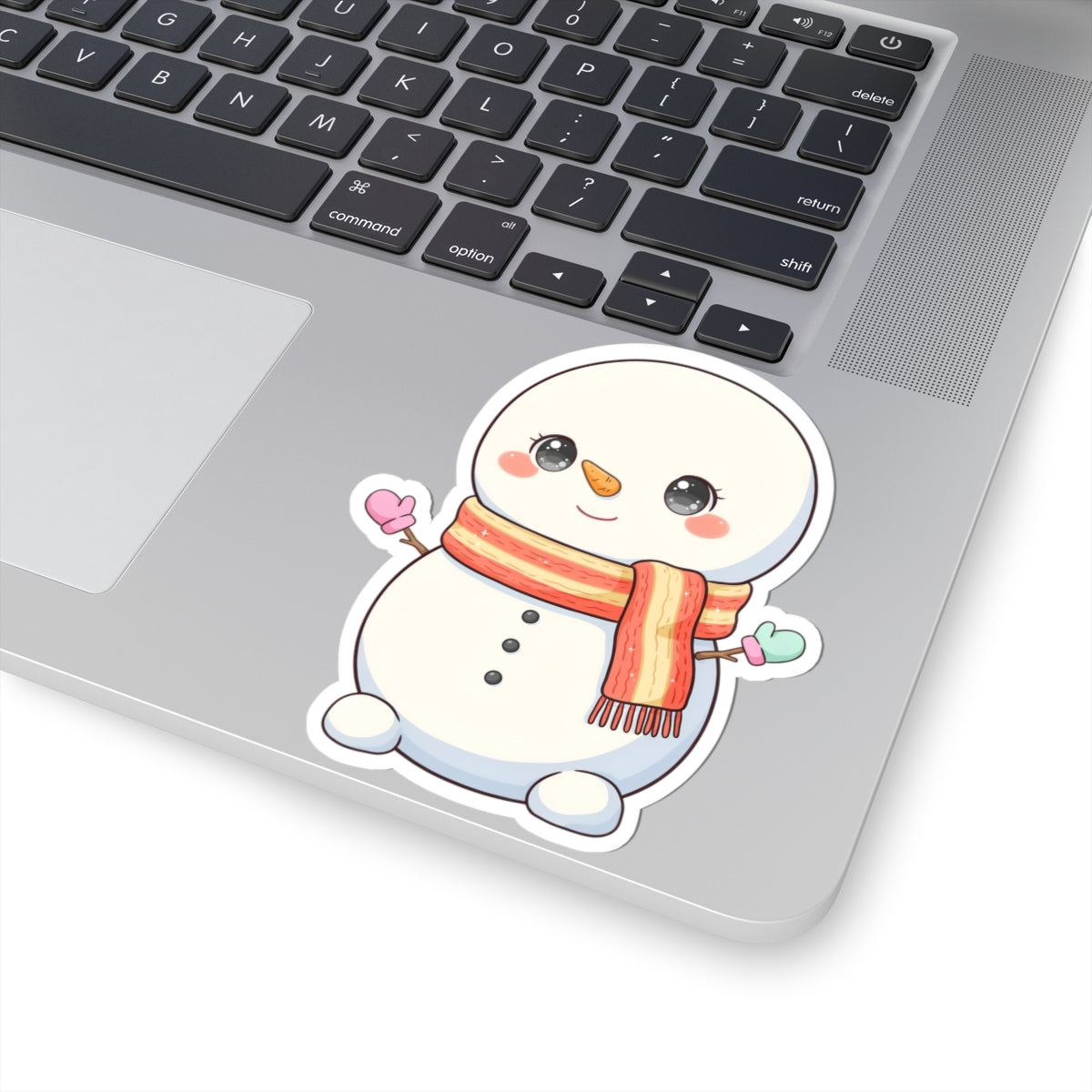 Kawaii Snowman Christmas Sticker for Holiday Gifts