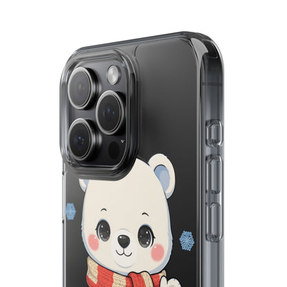 Kawaii Polar Bear Phone Case – Cozy Christmas Cub