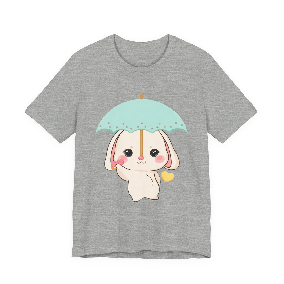 Kawaii Bunny T-Shirt, Cute Umbrella Rabbit Tee