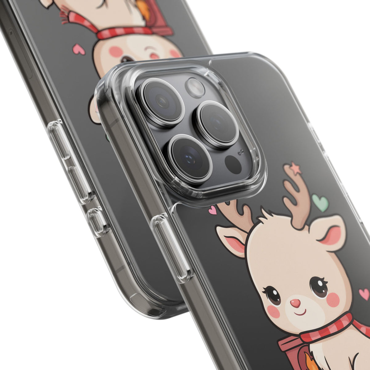 Kawaii Reindeer Phone Case for Cozy Holiday Cheer
