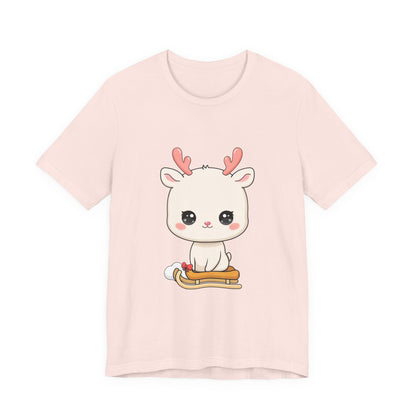 Kawaii Reindeer T-Shirt for Cozy Winter Days