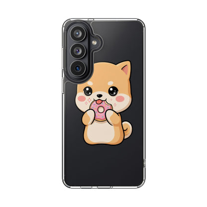 Kawaii Shiba Inu Phone Case with Donut