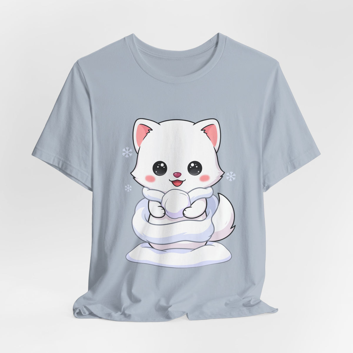 Kawaii Arctic Fox T-Shirt for Cute Winter Style