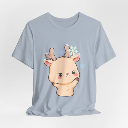Kawaii Reindeer T-Shirt for Cute Winter Outfits
