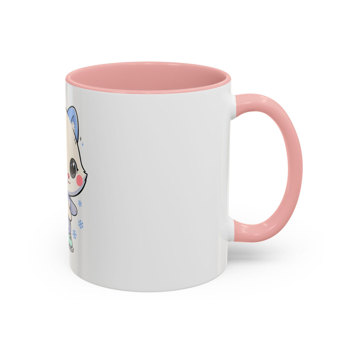 Kawaii Arctic Fox Mug for Cozy Winter Coffee Breaks