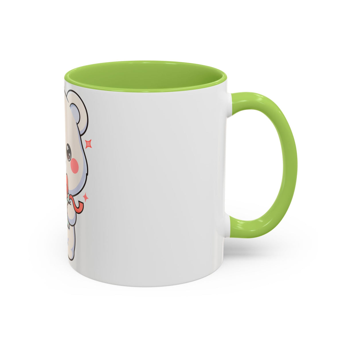 Kawaii Polar Bear Mug, Cute Gift Accent Coffee Mug