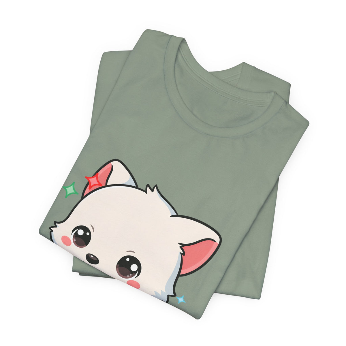 Kawaii Arctic Fox Christmas T-Shirt for Cute Holiday Fans