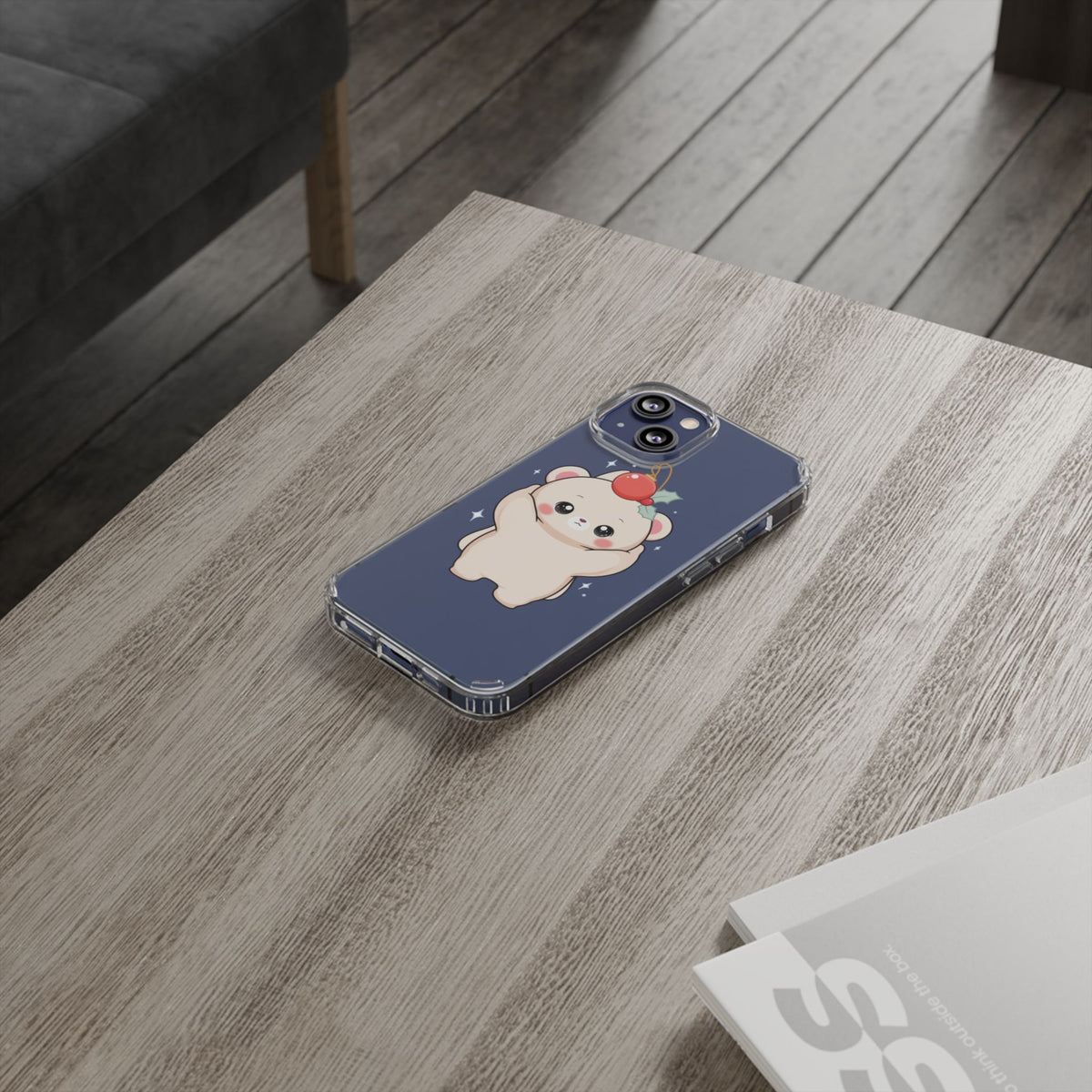 Kawaii Christmas Bear Phone Case for Cozy Holiday Days