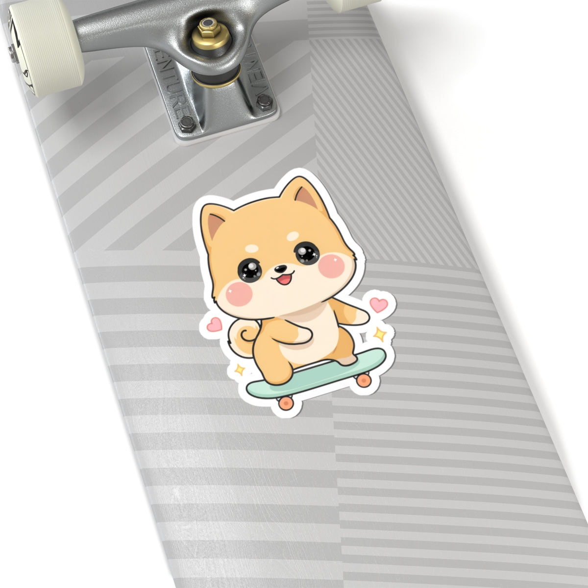 Kawaii Shiba Inu Skateboard Sticker for Dog Lovers
