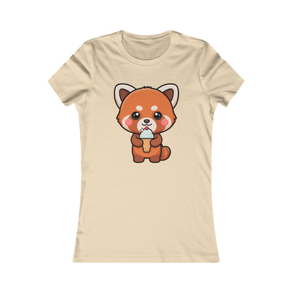 Kawaii Red Panda Ice Cream Women's Favorite Tee
