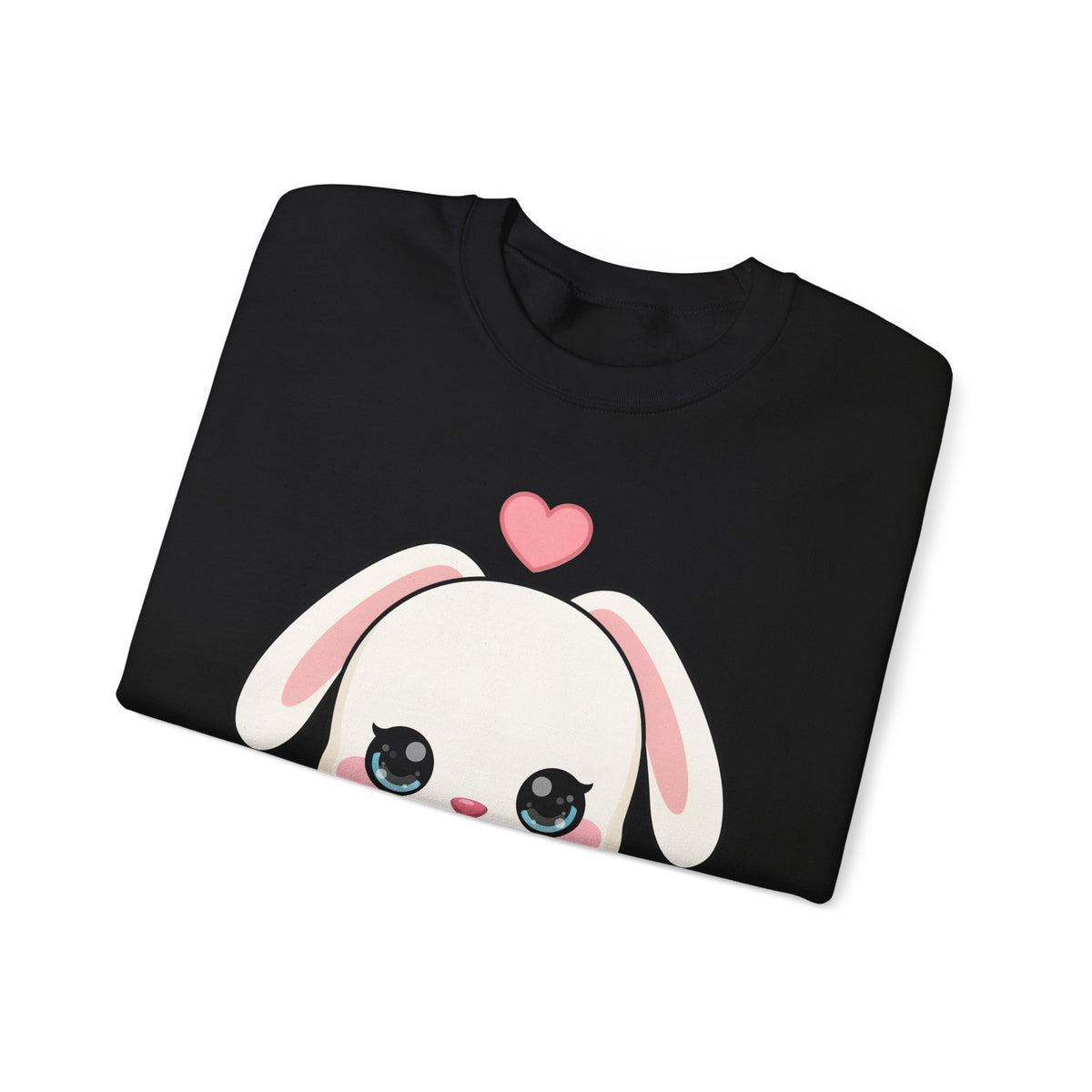 Kawaii Bunny Sweatshirt, Cozy Chibi Rabbit Crewneck