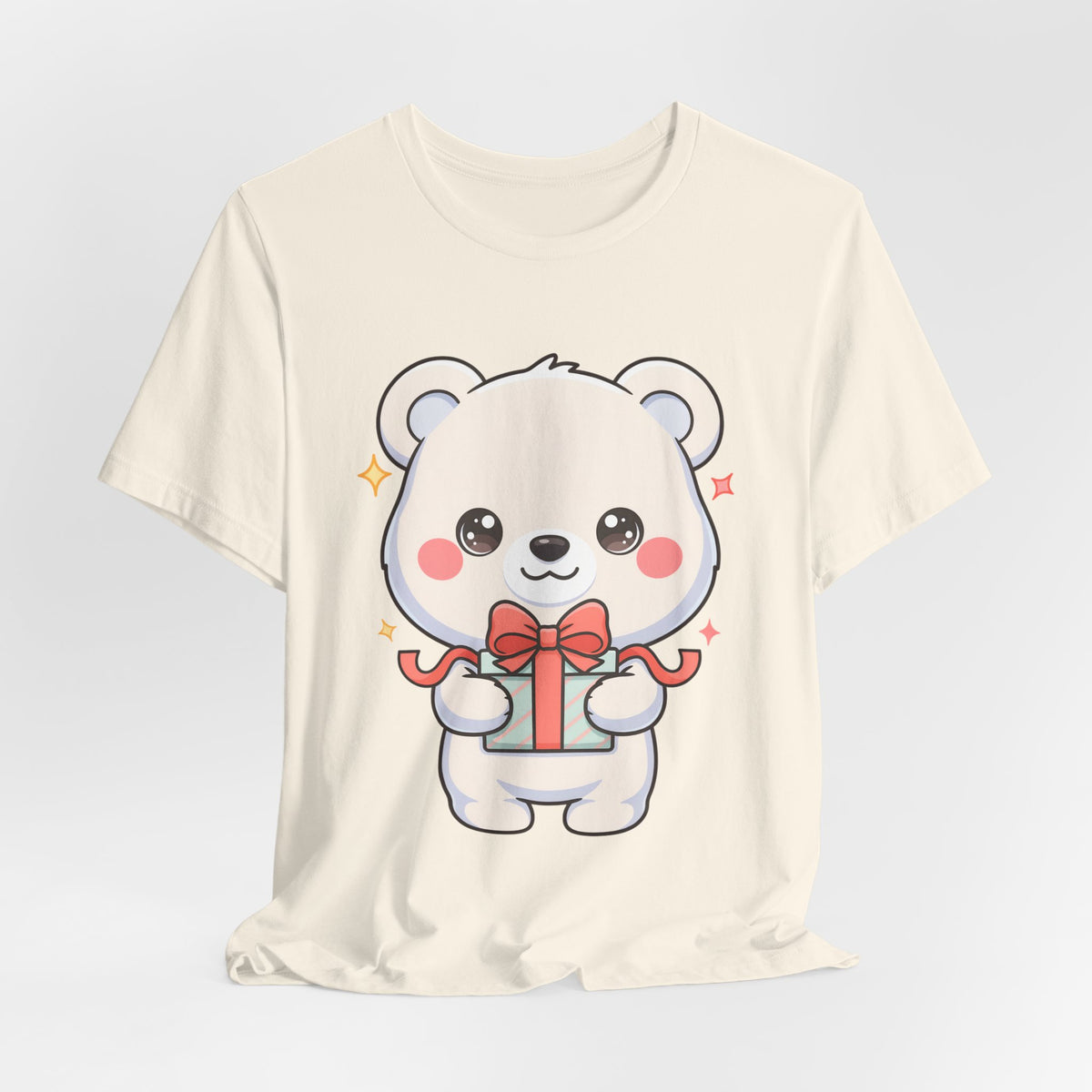 Kawaii Polar Bear Gift T-Shirt for Cute Holiday Cheer