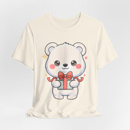 Kawaii Polar Bear Gift T-Shirt for Cute Holiday Cheer