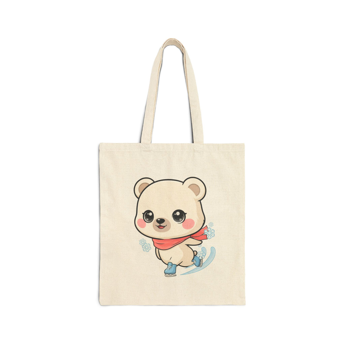 Kawaii Polar Bear Tote Bag for Winter Lovers
