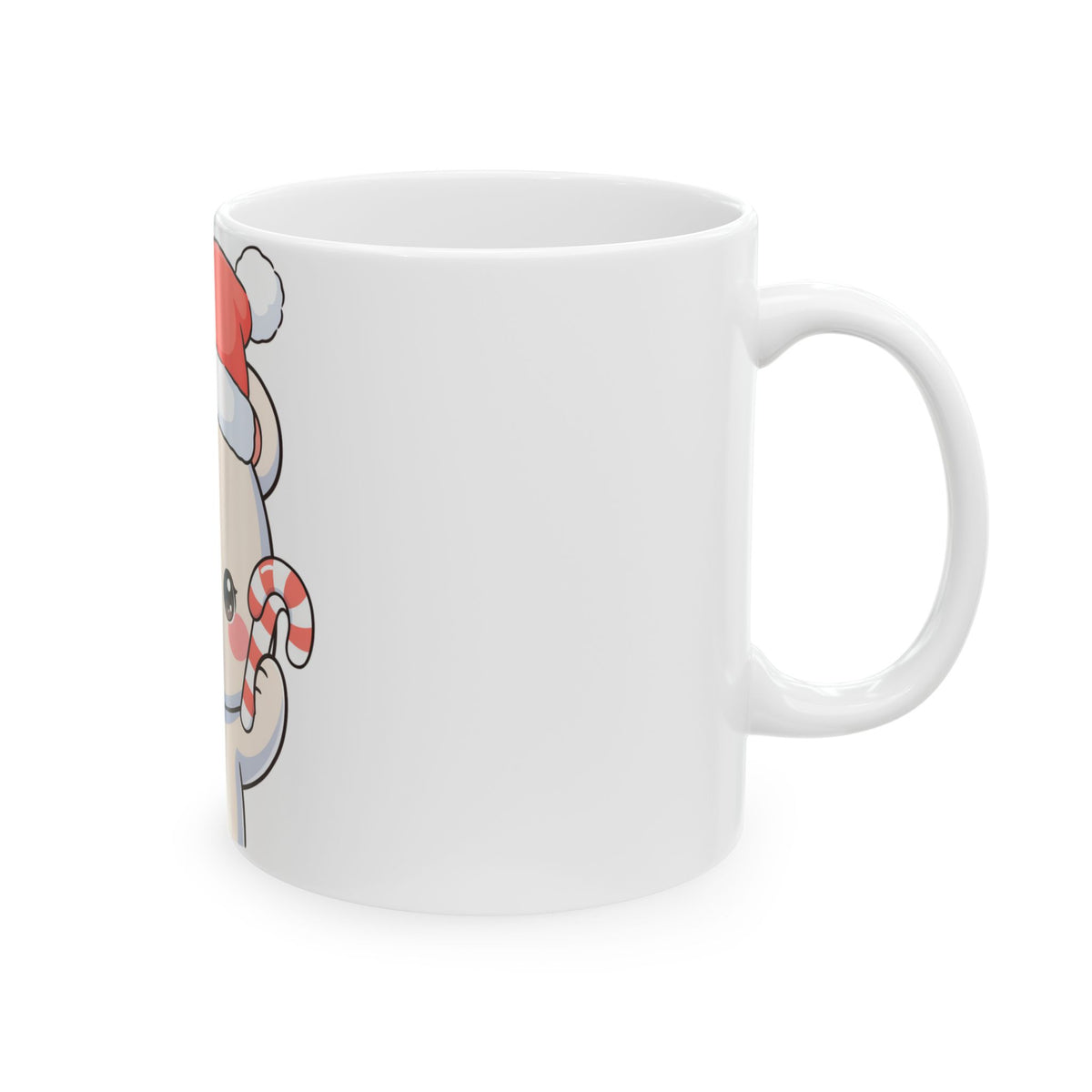 Kawaii Polar Bear Christmas Mug, 11oz or 15oz