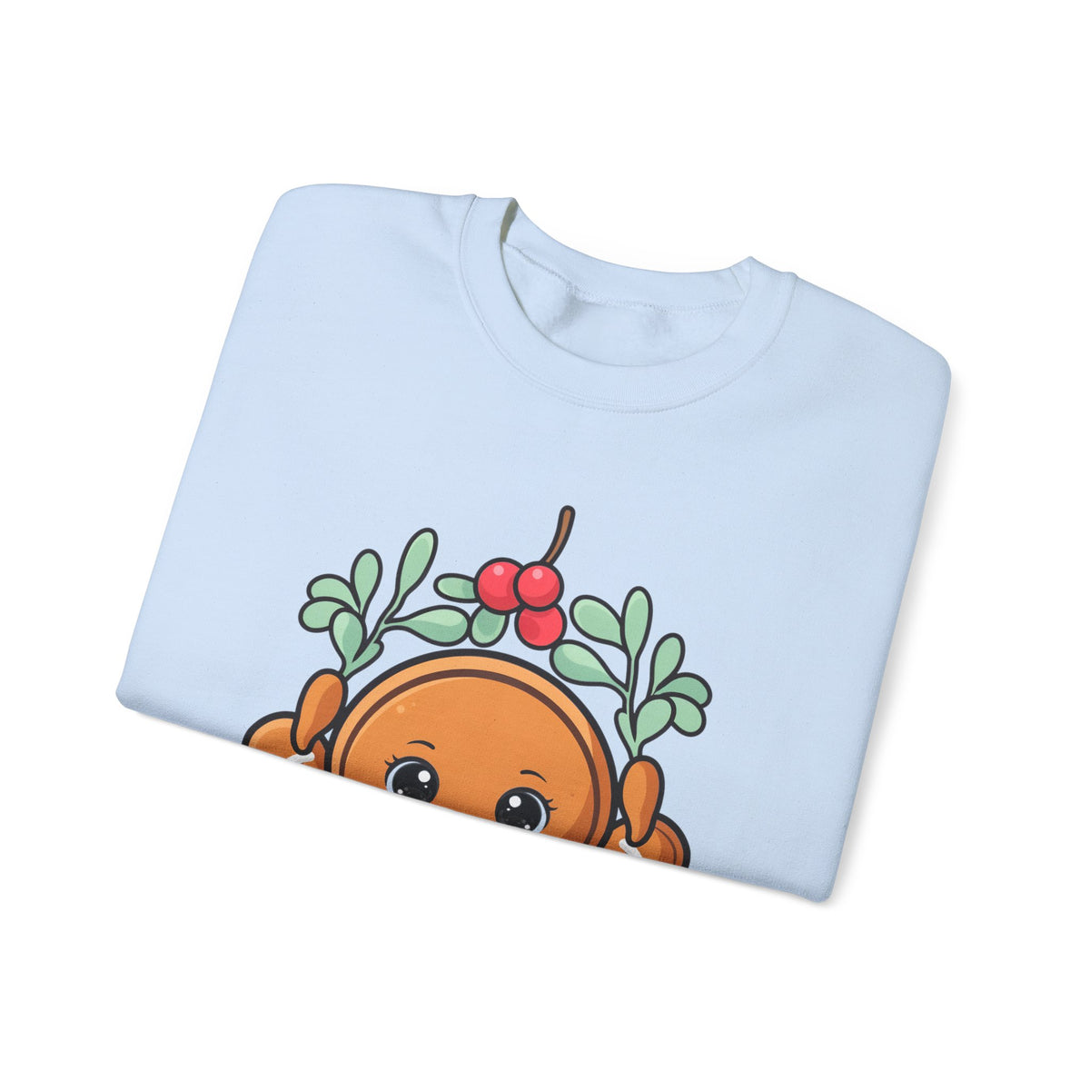 Kawaii Gingerbread Sweatshirt, Cute Christmas Crewneck
